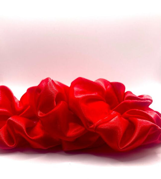 Scarlet Bliss (Satin Scrunchies)